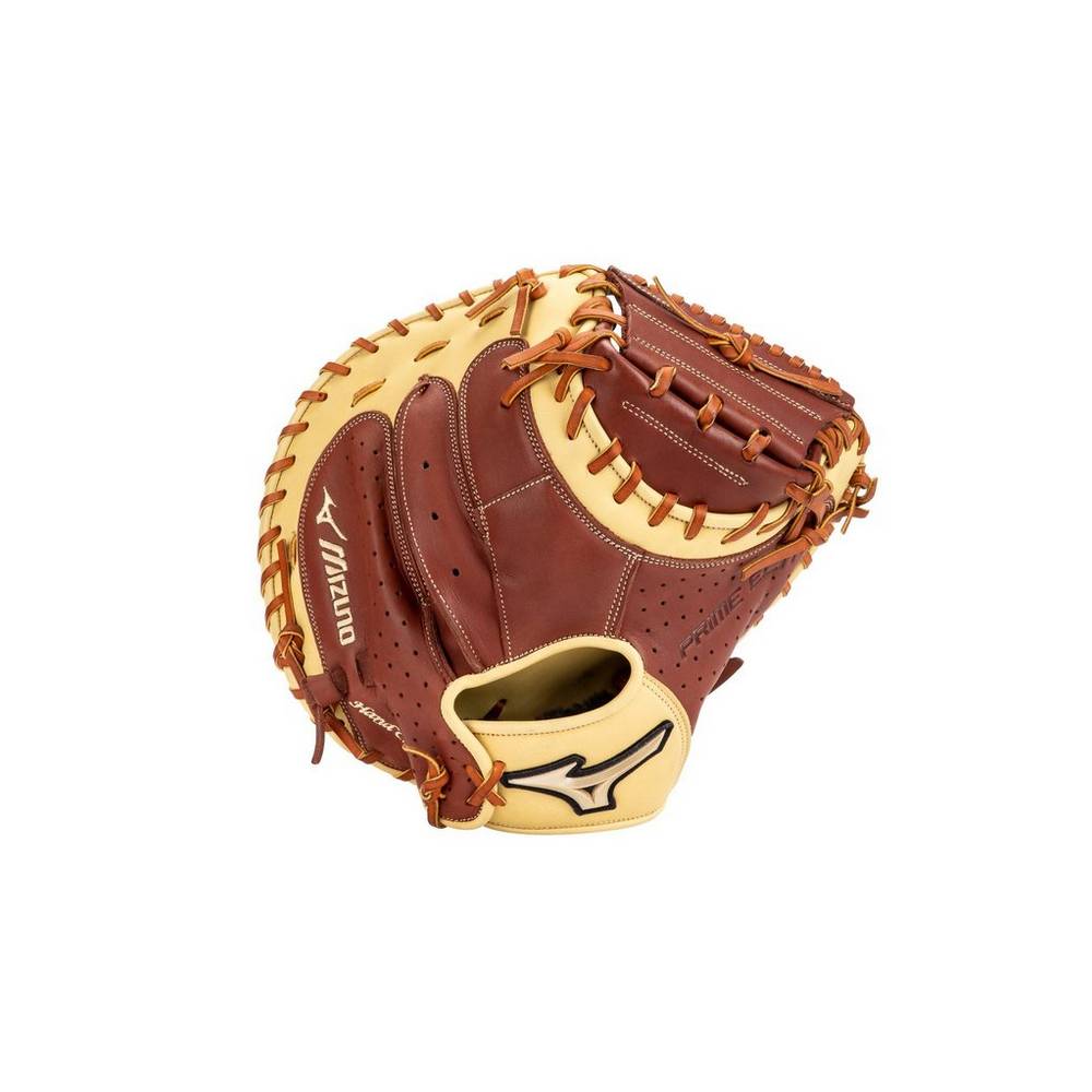 Panske Catchers Mitt Mizuno Prime Elite 33.5" Baseball Hnede Vypredaj PMQA62930